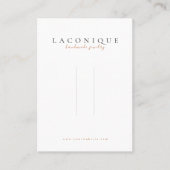 Hairpin-beeldscherm | Loopspatafdruk | Waterverf B Visitekaartje (Voorkant)