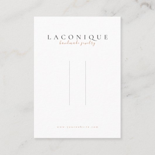 Hairpin-beeldscherm | Loopspatafdruk | Waterverf B Visitekaartje (Voorkant)