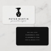 Hairspray Fles en Shears Visitekaartje (Voorkant / Achterkant)