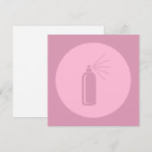 Hairspray Salon Art CUSTOM COLOR Feestdagenkaart (Voorkant / Achterkant)