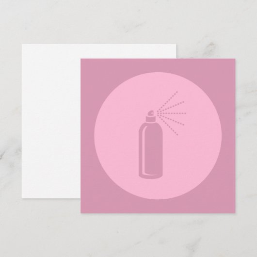 Hairspray Salon Art CUSTOM COLOR Feestdagenkaart (Voorkant / Achterkant)