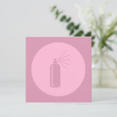 Hairspray Salon Art CUSTOM COLOR Feestdagenkaart (Staand voorkant)