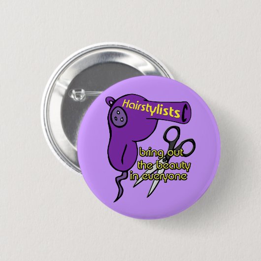 Hairstylist Button (Voorkant /achterkant)
