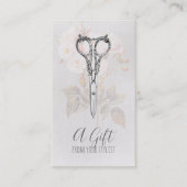 hairstylist hair stylist gift certificate xmas kortingskaartje (Voorkant)