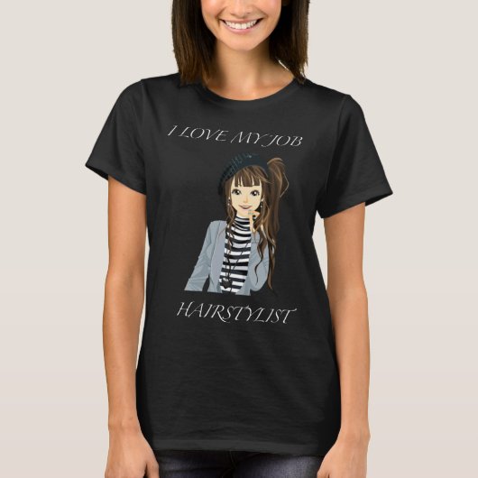 Hairstylist & Nail Beautician T-shirt (Voorkant)