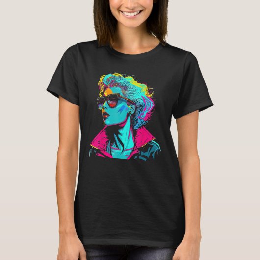 Hairvolution 80s Mode Haartrends T-shirt (Voorkant)