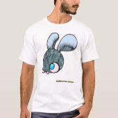 Hairy Bunny op een wit T-shirt (Voorkant)