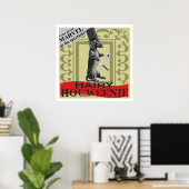 Hairy Houweenie! Wiener Dog "Carnival"-Poster Poster (Thuiskantoor)
