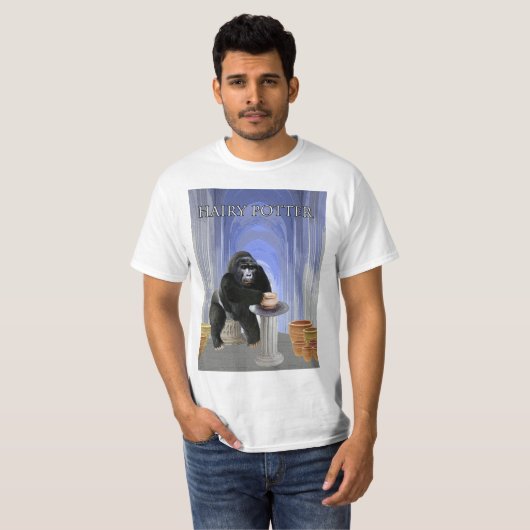 Hairy Potter-ontwerp T-shirt (Voorkant volledig)