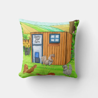 Hairy Tale Boerderij - Hairy Rooster Tales Kussen