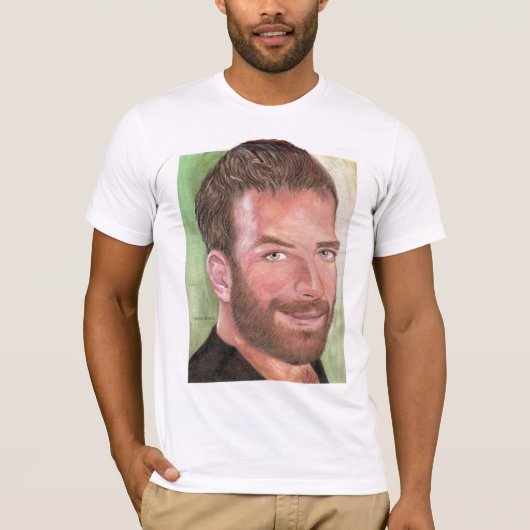 Hairyartiest shirt #4 - zelfportret (Voorkant)