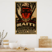 Haiti Black Napoleon  1938 WPA-Poster Poster (Keuken)