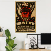 Haiti Black Napoleon  1938 WPA-Poster Poster (Thuiskantoor)
