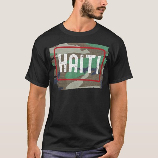 Haïti Camouflage 1 T-shirt (Voorkant)