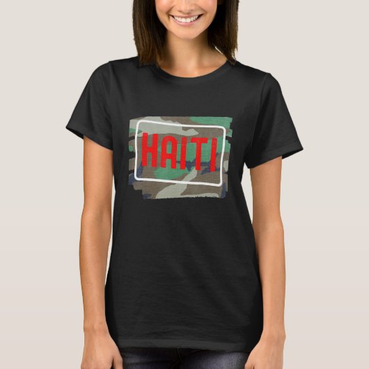 Haiti Camouflage T-shirt (Voorkant)