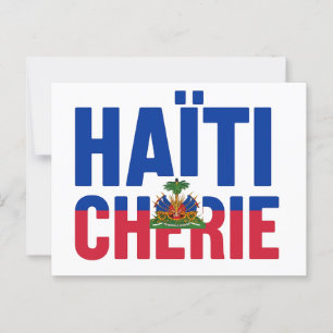 Haïti Chérie - Haïtische vlag Briefkaart