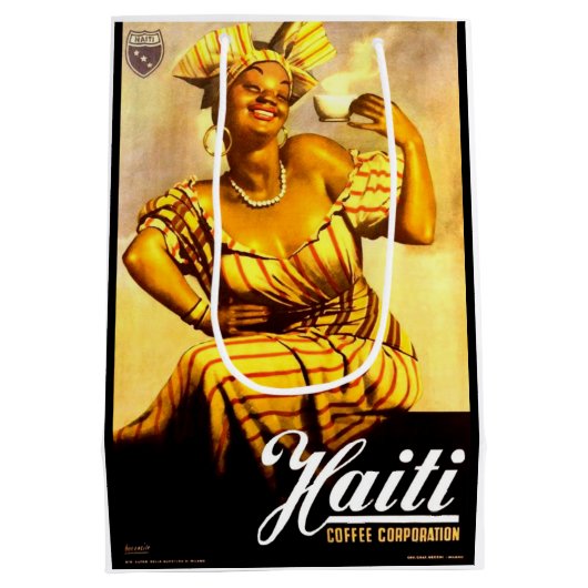 Haïti Coffee Corporation ad 1950 Medium Cadeauzakje (Achterkant)
