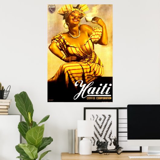 Haïti Coffee Corporation ad 1950 Poster (Thuiskantoor)