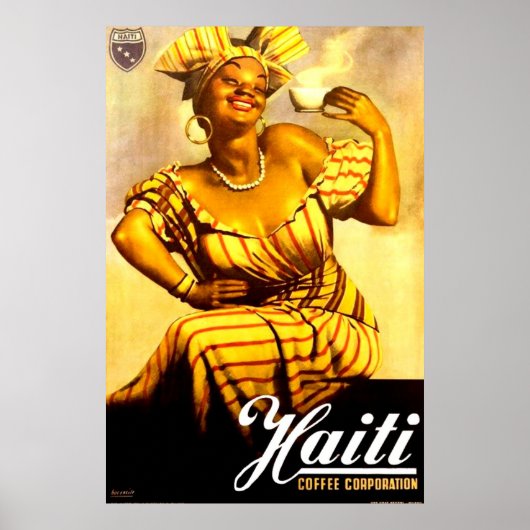 Haïti Coffee Corporation ad 1950 Poster (Voorkant)