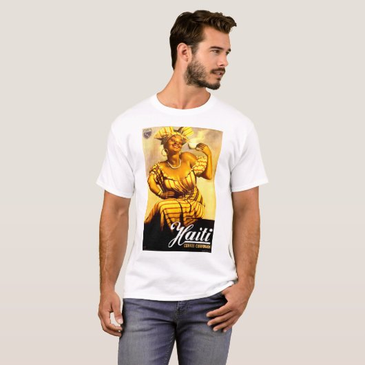 Haïti Coffee Corporation ad 1950 T-shirt (Voorkant volledig)