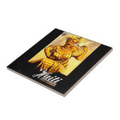 Haïti Coffee Corporation ad 1950 Tegeltje (Zijkant)