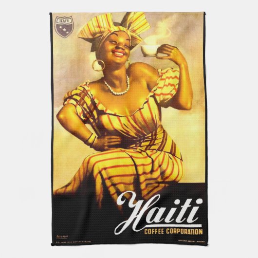 Haïti Coffee Corporation ad 1950 Theedoek (Verticaal)