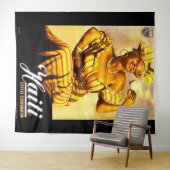 Haiti Coffee Corporation uit 1950 en gedrukt Wandkleed (In Situ (horizontaal))