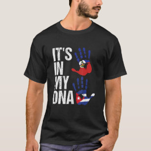 Haïti Cuba Het is in mijn Dna Haïtiaanse Cubaanse T-shirt