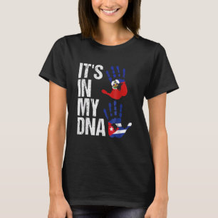 Haïti Cuba Het is in mijn Dna Haïtiaanse Cubaanse  T-shirt