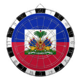 Haïti Dartboard en Haïtiaanse vlag/spelraad Dartbord (Voorkant)