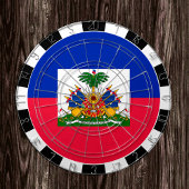 Haïti Dartboard en Haïtiaanse vlag/spelraad Dartbord