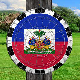 Haïti Dartboard en Haïtiaanse vlag/spelraad Dartbord