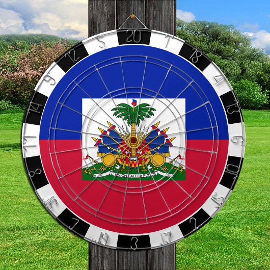 Haïti Dartboard en Haïtiaanse vlag/spelraad Dartbord