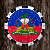 Haïti Dartboard en Haïtiaanse vlag/witspelbord Dartbord