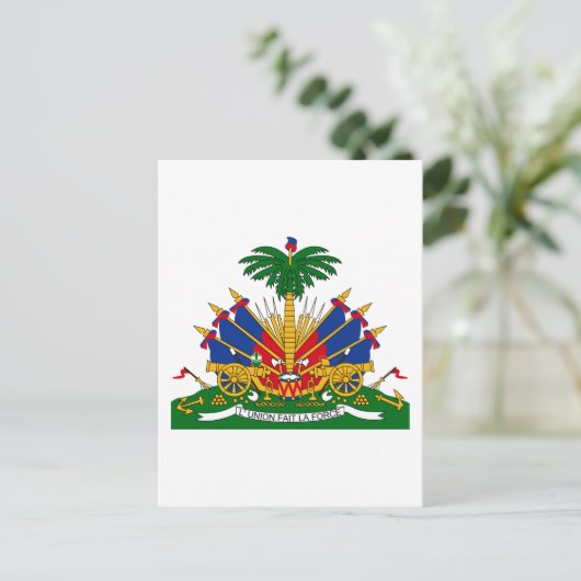 haïti - embleem briefkaart (Staand voorkant)