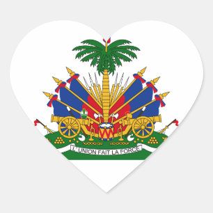 haïti - embleem hart sticker