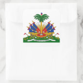 haïti - embleem vierkante sticker (Tas)