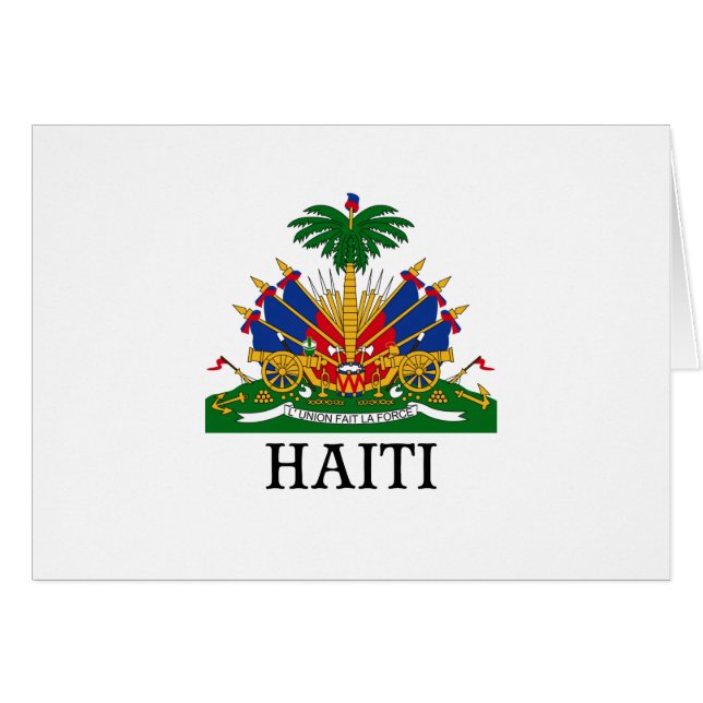 HAITI - embleem/wapen/vlag/symbool (Voorkant Horizontaal)