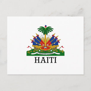 HAITI - embleem/wapen/vlag/symbool Briefkaart