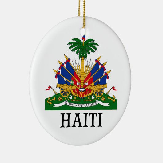 HAITI - embleem/wapen/vlag/symbool Keramisch Ornament (Rechts)
