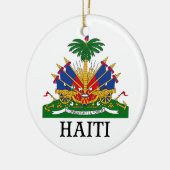 HAITI - embleem/wapen/vlag/symbool Keramisch Ornament (Links)