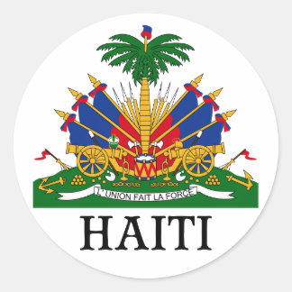 HAÏTI - embleem/wapen/vlag/symbool Ronde Sticker