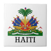 HAITI - embleem/wapen/vlag/symbool Tegeltje (Voorkant)