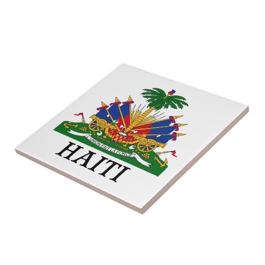 HAITI - embleem/wapen/vlag/symbool Tegeltje (Zijkant)