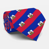 Haïti en Haïtiaanse vlag mode/Stropdas van bedrijv Stropdas (Opgerold)