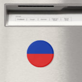 Haiti Fisheye Flag Magnet (Insitu (Vaatwasser))