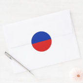 Haiti Fisheye Flag Sticker (Envelop)