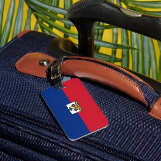 Haiti Flag Bagagelabel (Voorkant Insitu 1)