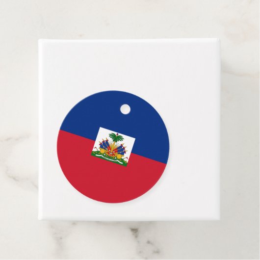 Haiti Flag Bedankjes Labels (In situ)