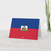 Haiti Flag Bedankkaart (Achterkant)